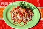 Smoked sturgeon tagliatelle