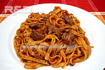 fettuccine con fegatini di pollo