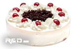 Homemade ice-cream cake