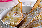 Carnival fritters with Vin Santo