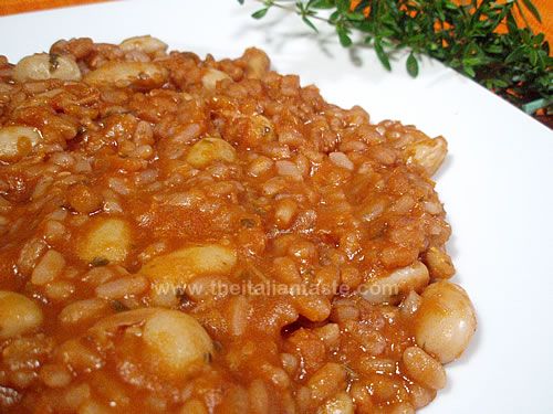 Risotto con i fagioli