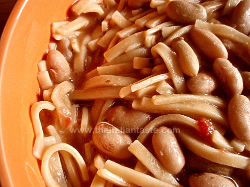 Sagne con i fagioli (Centro Italia: Lazio e Abruzzo)