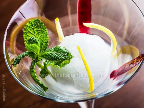 Lemon sorbet