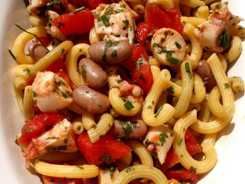 Octopus and beans