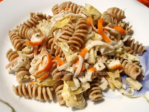 Artichokes and surimi crab sticks