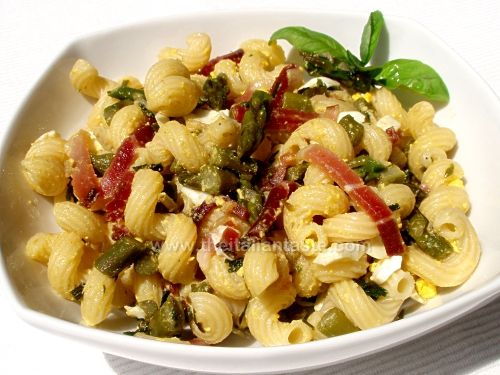 Speck and asparagus