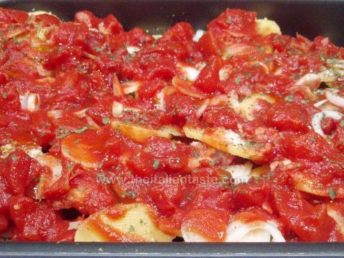 Agnello arraganato (al forno con verdure)
