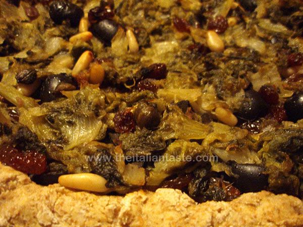 Escarole tart