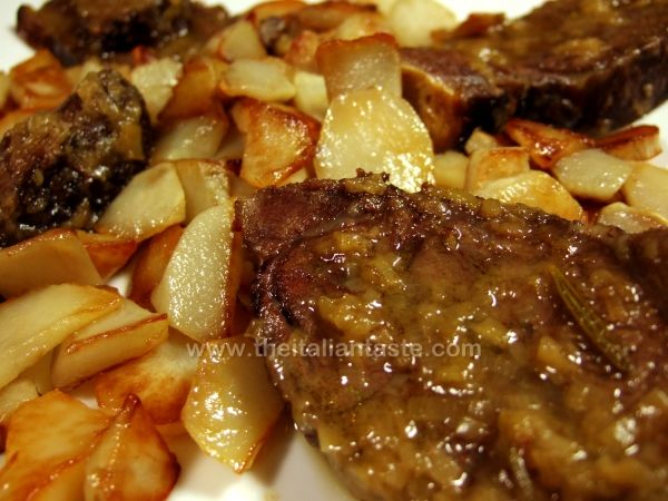 Braised beef cheeks with Jerusalem artichokes