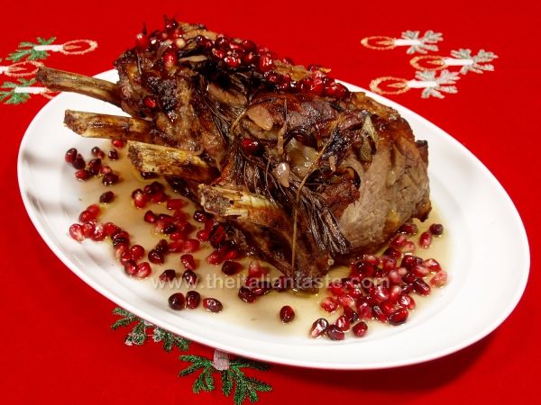 Carrè di vitello al forno alla melagrana