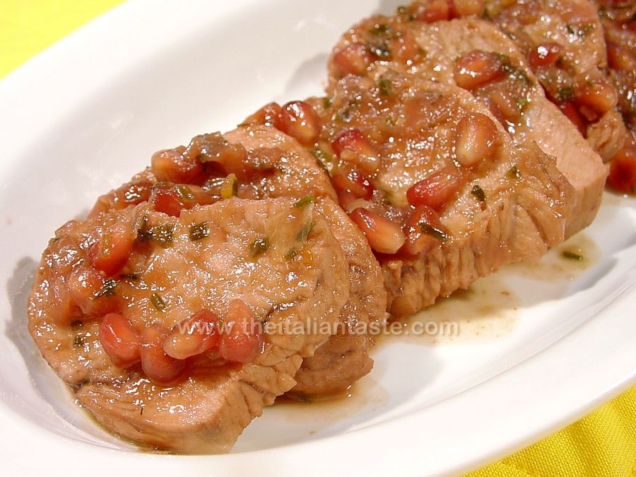 Fesa di tacchino alla melagrana