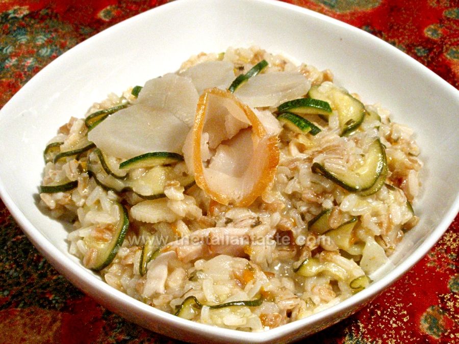 Risotto con storione affumicato
